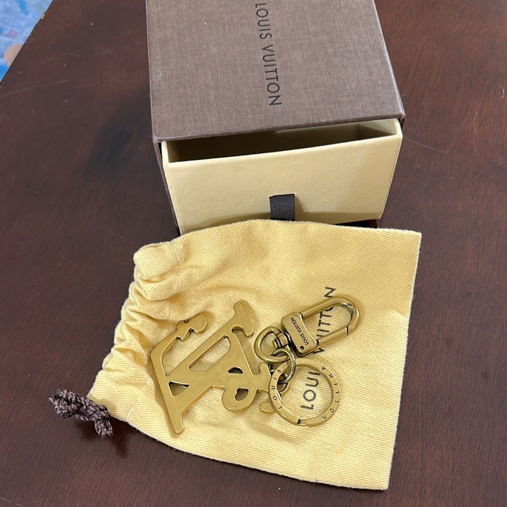 Louis Vuitton Gold Keychain